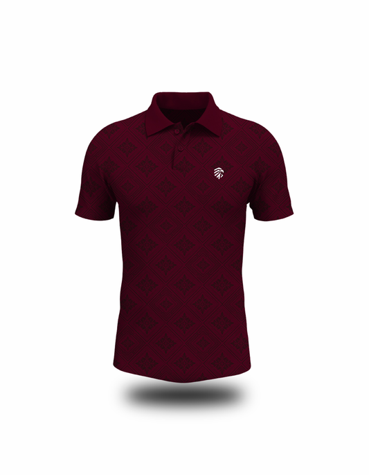Maroon Performance Polo