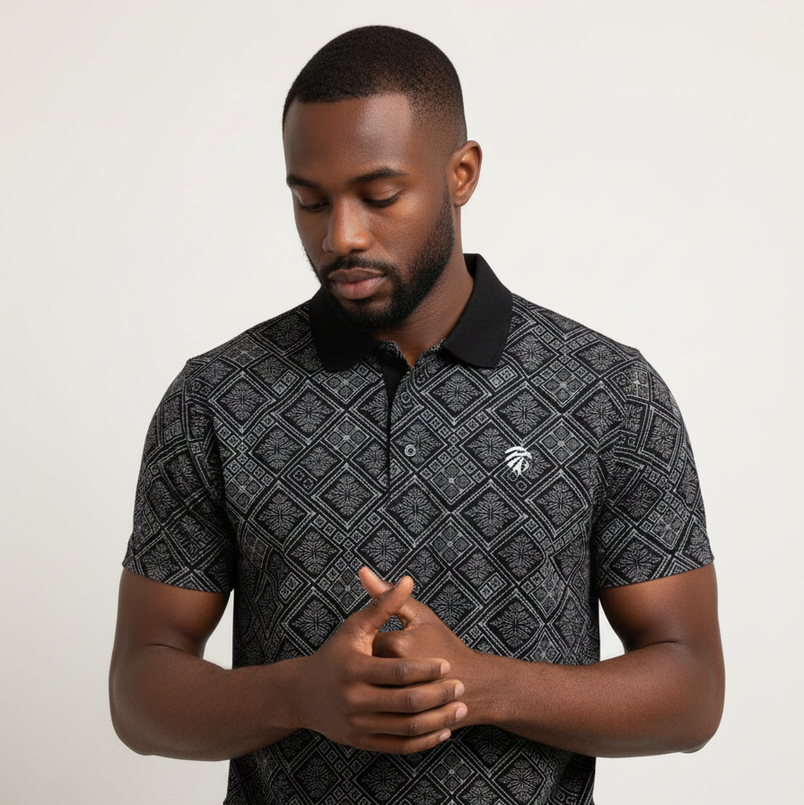 Monochrome Black Polo