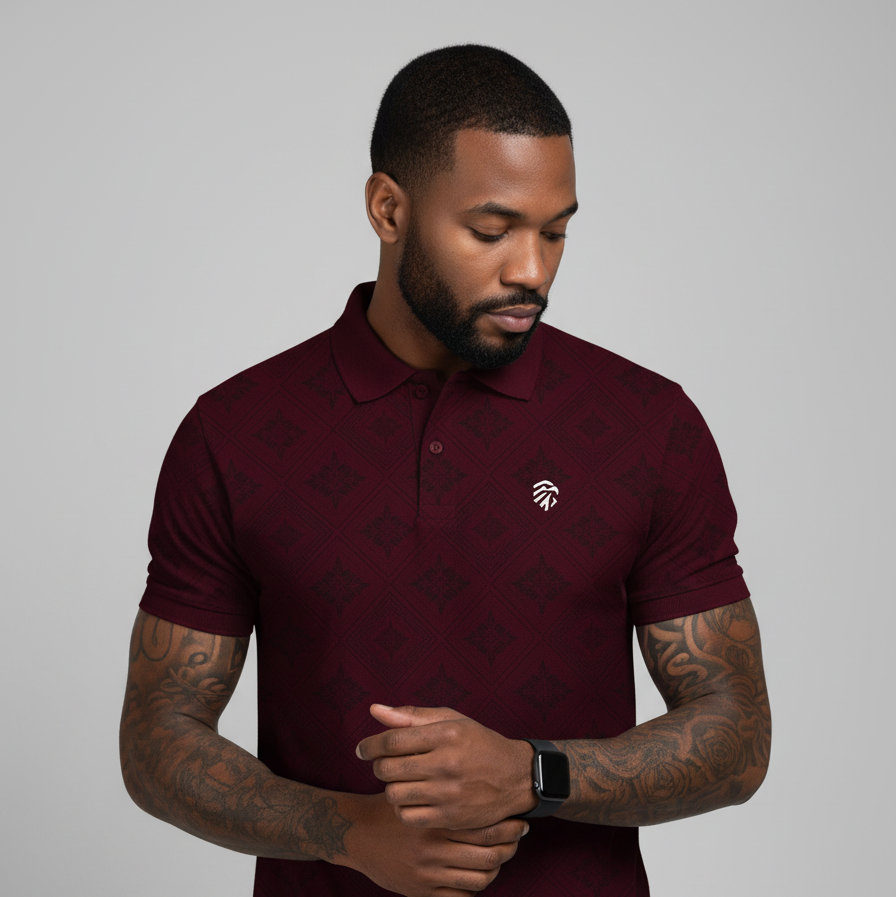Maroon Performance Polo